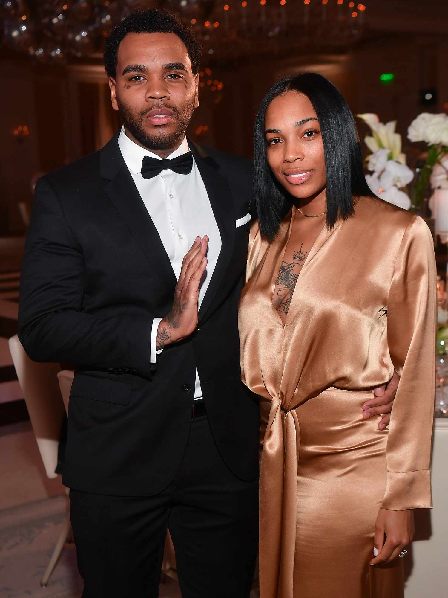 Kevin Gates and Dreka Gates attend Gucci Mane Black Tie Gala at St. Regis Atlanta on February 13, 2020.