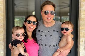 Elon Musk and Shivon Zilis with their twins Strider and Azure.