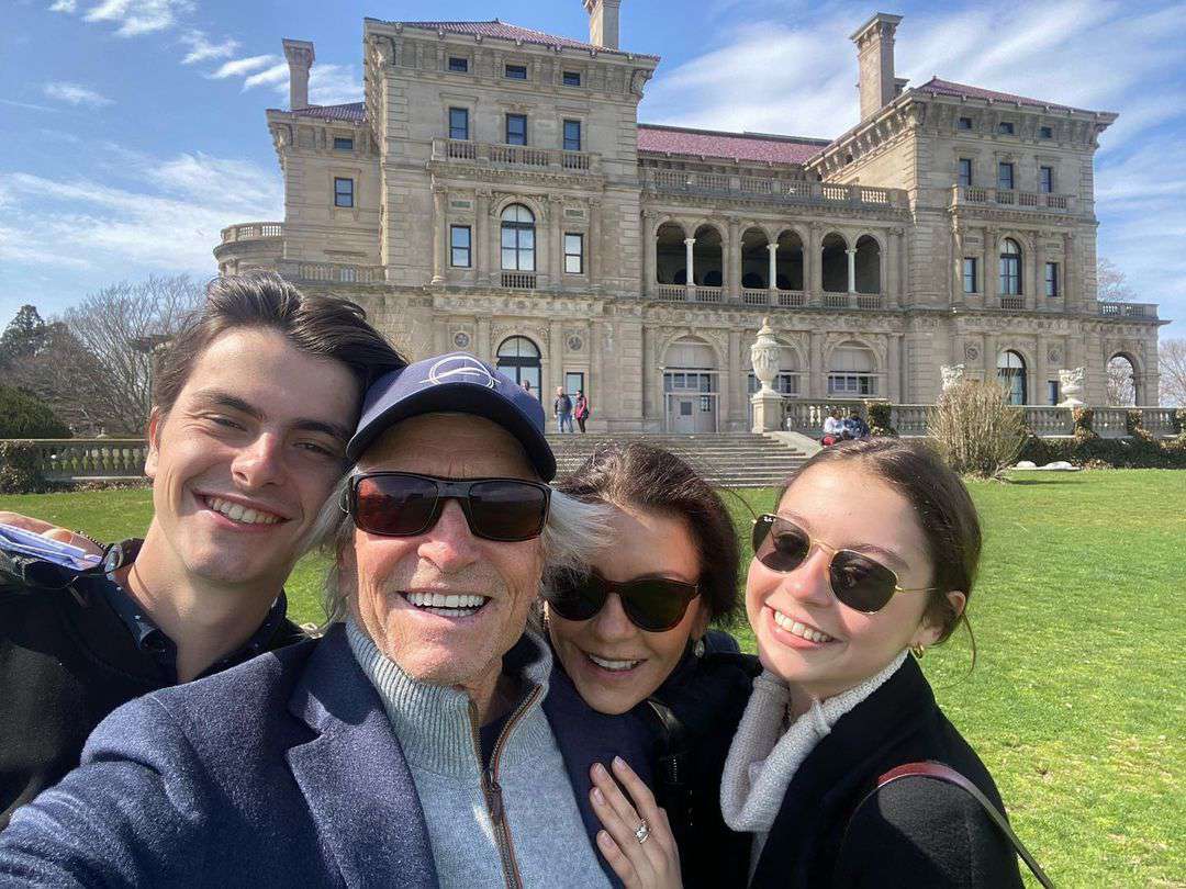 Michael Douglas instagram with catherine zeta jones and son daughter dylan cerys