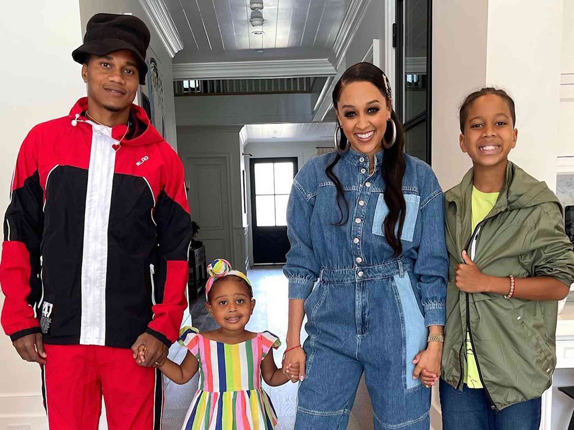 Cory Hardrict, Tia Mowry and her kids