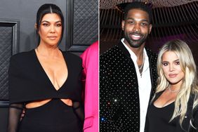 Kourtney Kardashian. Khloe Kardashian and Tristan Thompson