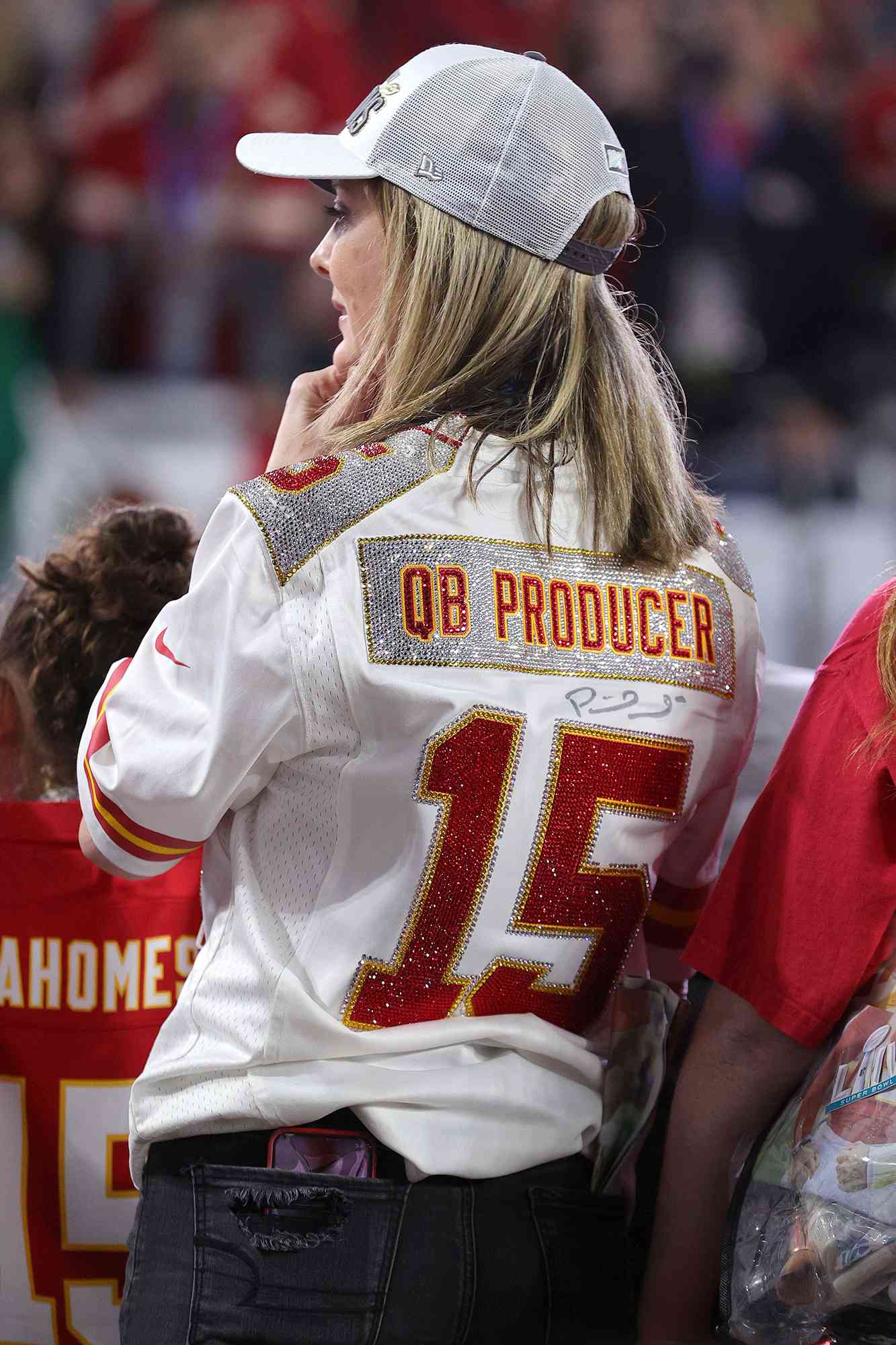 Patrick Mahomes mother, Randi Martin, looks on after the Kansas City Chiefs defeated the San Francisco 49ers 31-20 in Super Bowl LIV at Hard Rock Stadium on February 02, 2020 in Miami, Florida.