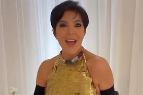 Kris Jenner and Corey Gamble Rock Coordinating Festive 'Fits for the Kardashian-Jenner Family Christmas Eve Party