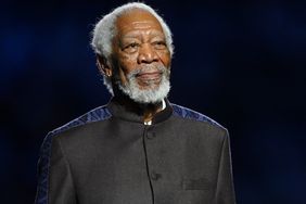 Morgan Freeman performs during the opening ceremony prior to the FIFA World Cup Qatar 2022 Group A match between Qatar and Ecuador at Al Bayt Stadium on November 20, 2022 