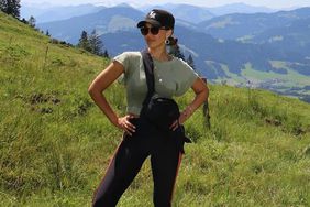 Jessica Alba hiking in Austria