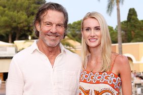SANTA MARGHERITA DI PULA, ITALY - JUNE 22: Dennis Quaid and Laura Savoie attend the red carpet of the Filming Italy 2023 on June 22, 2023 in Santa Margherita di Pula, Italy