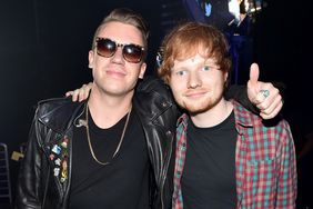 Macklemore (L) and Ed Sheeran