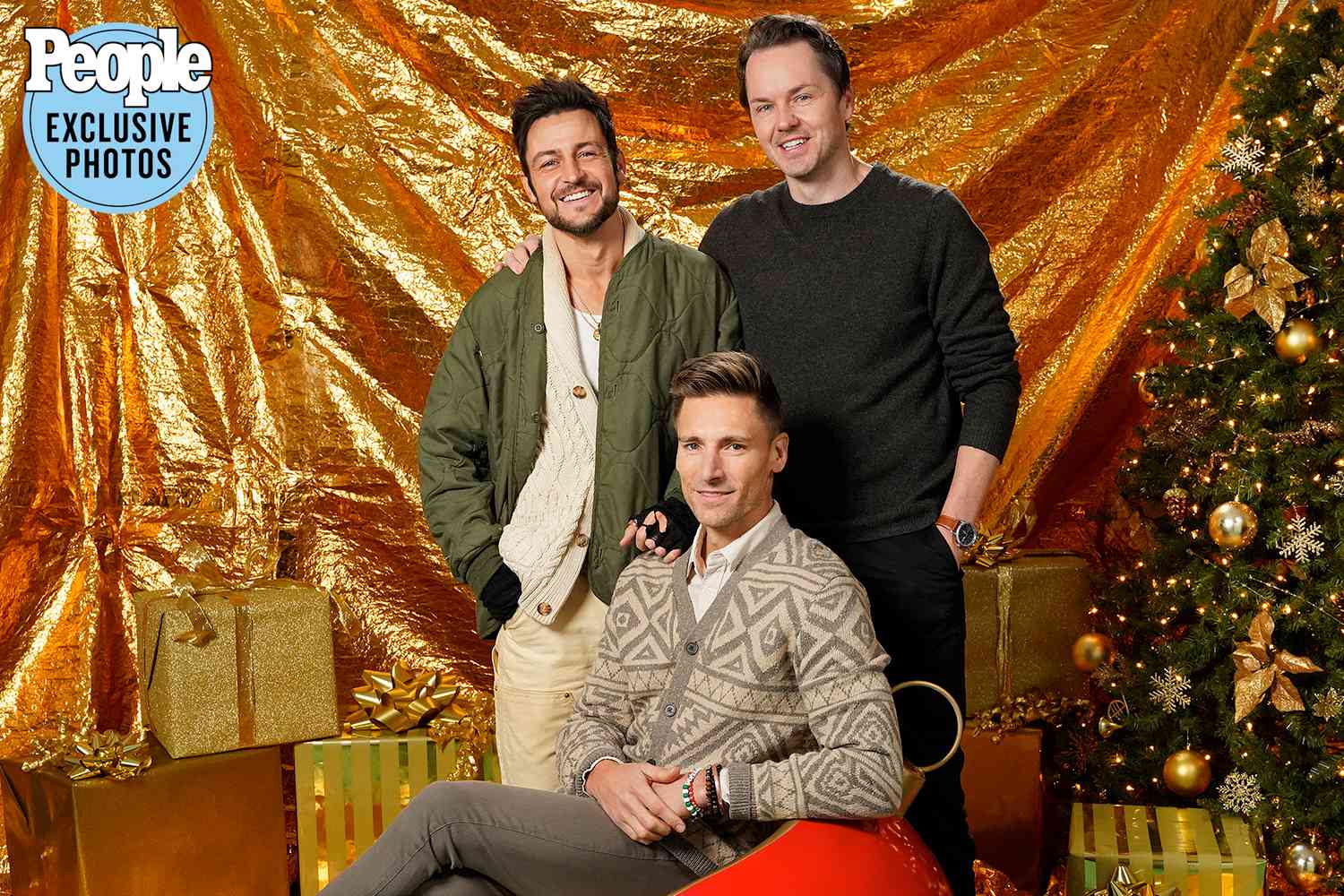 Christmas Con portrait studio Tyler Hynes, Andrew Walker and Paul Campbell