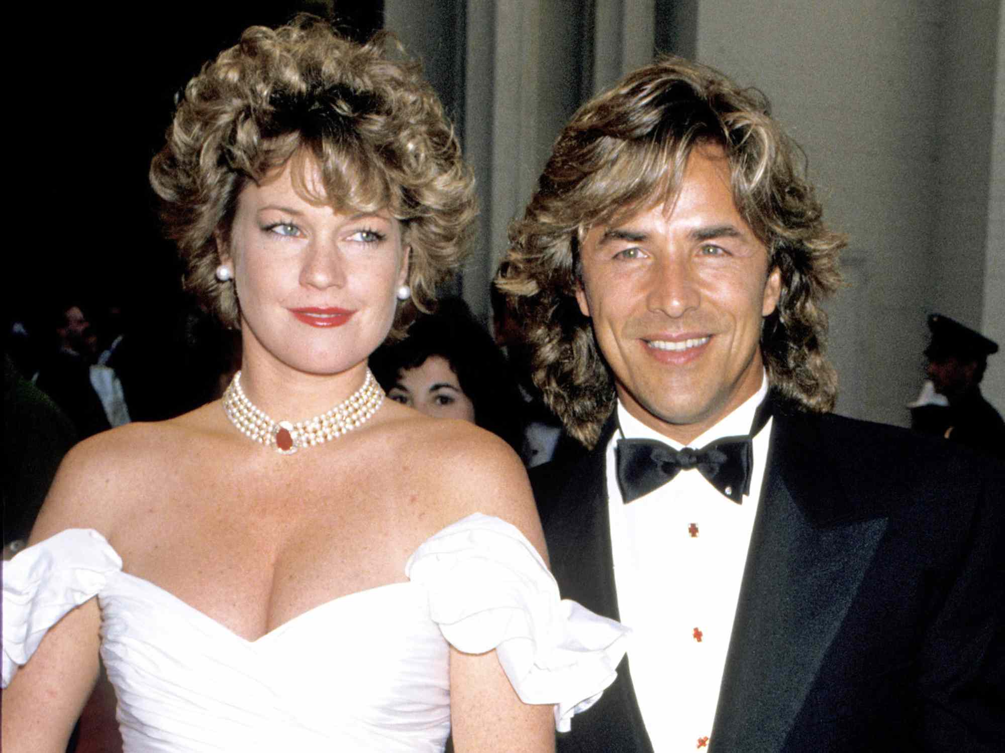 Melanie Griffith and Don Johnson during 61st Annual Academy Award