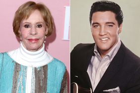 Carol Burnett (left); Elvis Presley