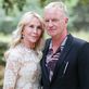 Trudie Styler and Sting attend the 64th "Globo d'Oro" Award at Accademia Tedesca Roma Villa Massimo on July 03, 2024 in Rome, Italy.