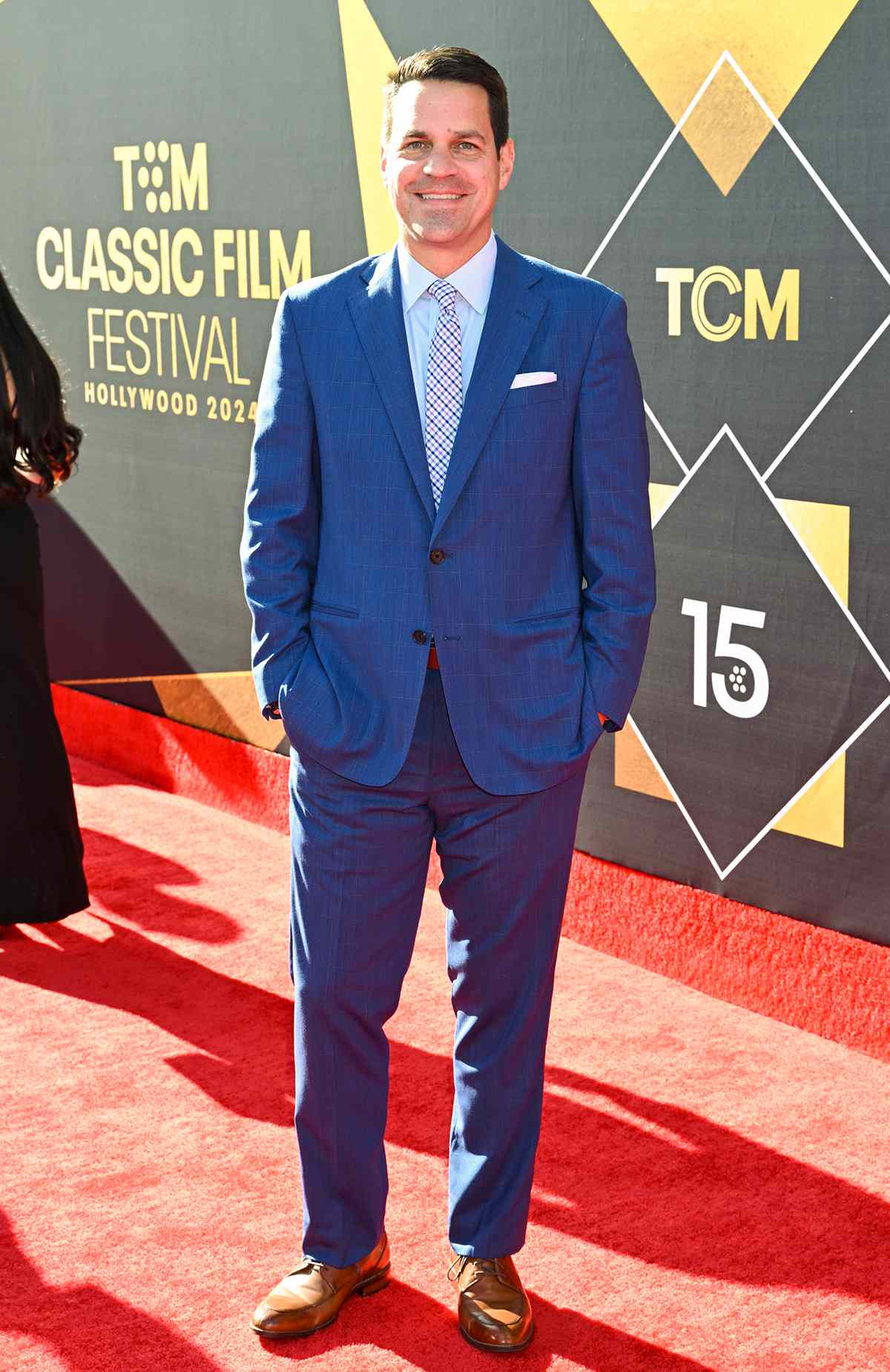 Dave Karger at the 2024 TCM Classic Film Festival Opening Night screening of "Pulp Fiction" held at TCL Chinese Theatre IMAX on April 18, 2024 in Los Angeles, California.