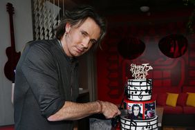 Rick Springfield celebrates his 75th birthday at Sammy's Island at Palms Pool with Beach Bar Rum at The Pearl Theater on August 17, 2024 in Las Vegas, Nevada