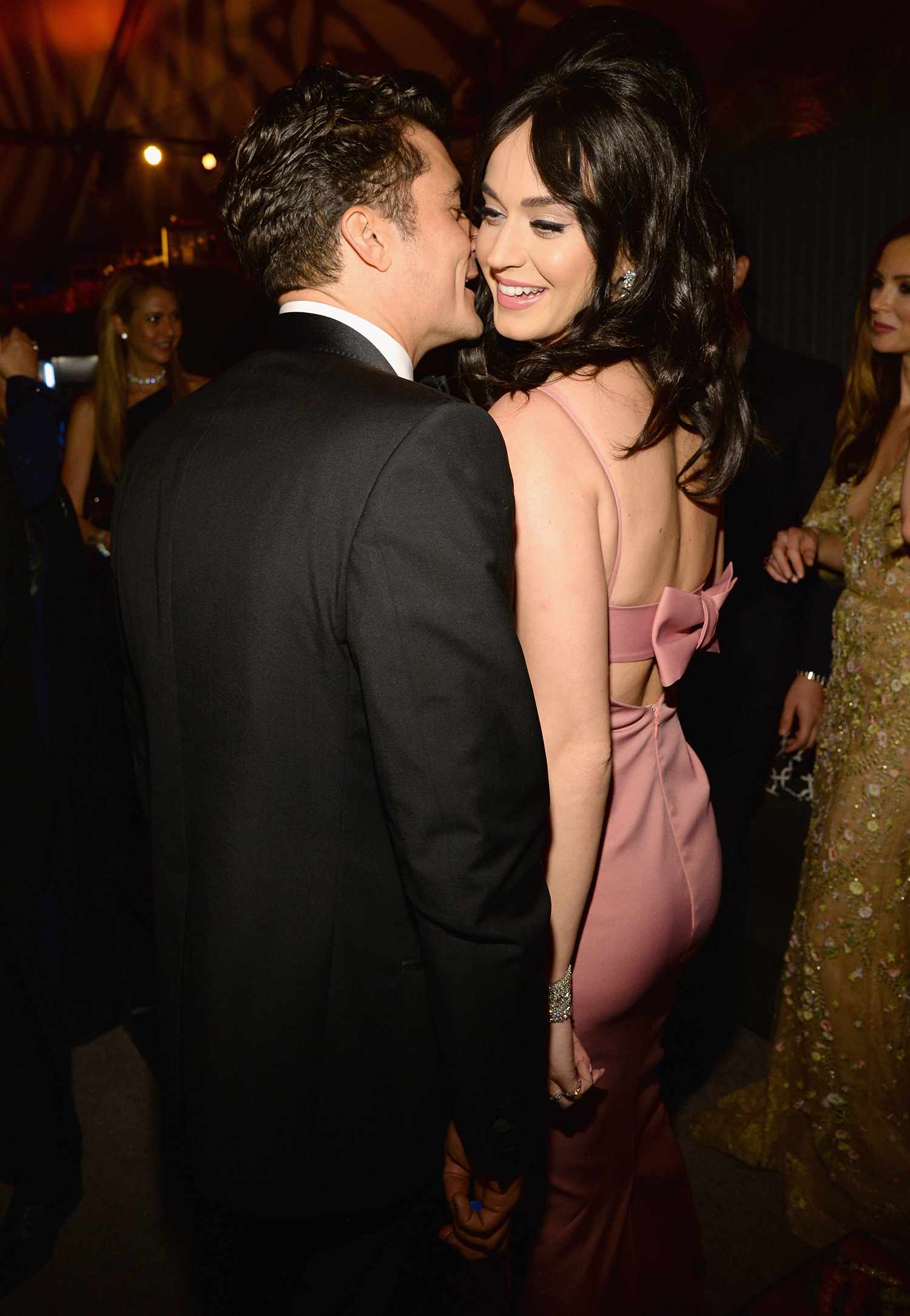 Orlando Bloom and Katy Perry attend The Weinstein Company and Netflix Golden Globe Party, presented with DeLeon Tequila, Laura Mercier, Lindt Chocolate, Marie Claire and Hearts On Fire at The Beverly Hilton Hotel 