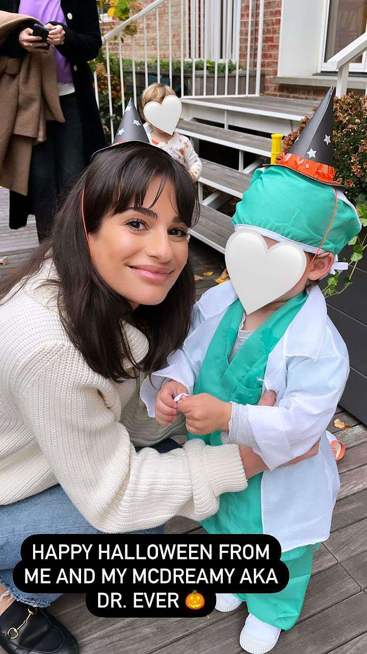 Lea Michele Shares Son Ever's Doctor Halloween Costume: 'My McDreamy'