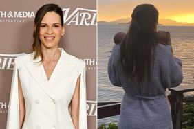 Hilary Swank twin names 