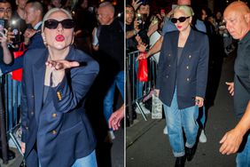 Lady Gaga returns to her hotel at the Royal Monceau