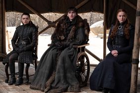 Maisie Williams, Isaac Hempstead Wright, and Sophie Turner in Season 8 of 'Game of Thrones'.