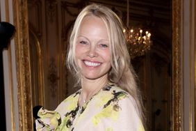 Pamela Anderson at Victoria Beckham Ready To Wear Spring 2024 on September 29, 2023 in Paris, France