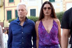 Michael Douglas and Catherine Zeta-Jones heading to restaurant Portofino. 31 Jul 2023