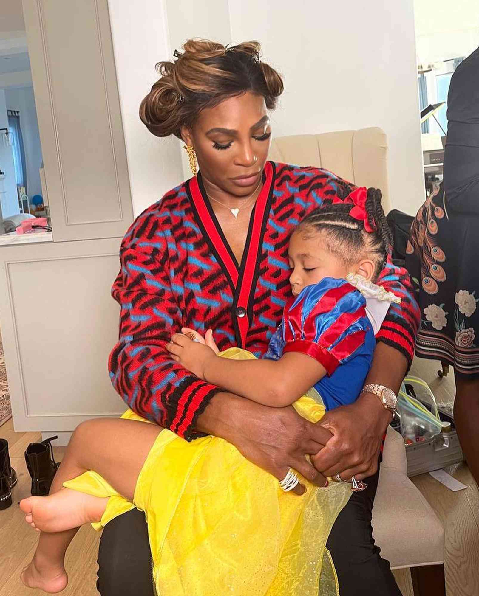 Serena Williams and daughter Alexis Olympia Ohanian