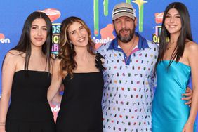 Sadie Sandler, Jackie Sandler, Adam Sandler and Sunny Sandler santa monica 07 13 24