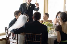 Best Man giving speech at wedding