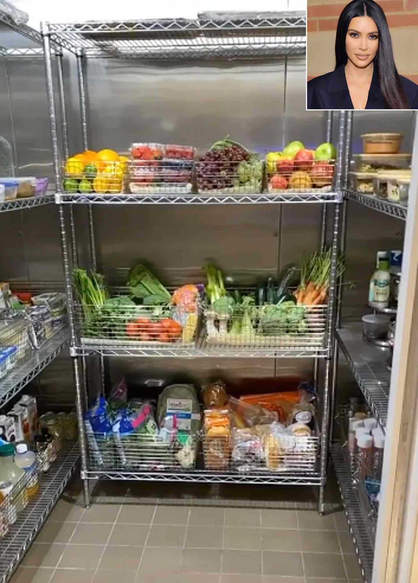 Kim Kardashian gives us a tour of her fridge