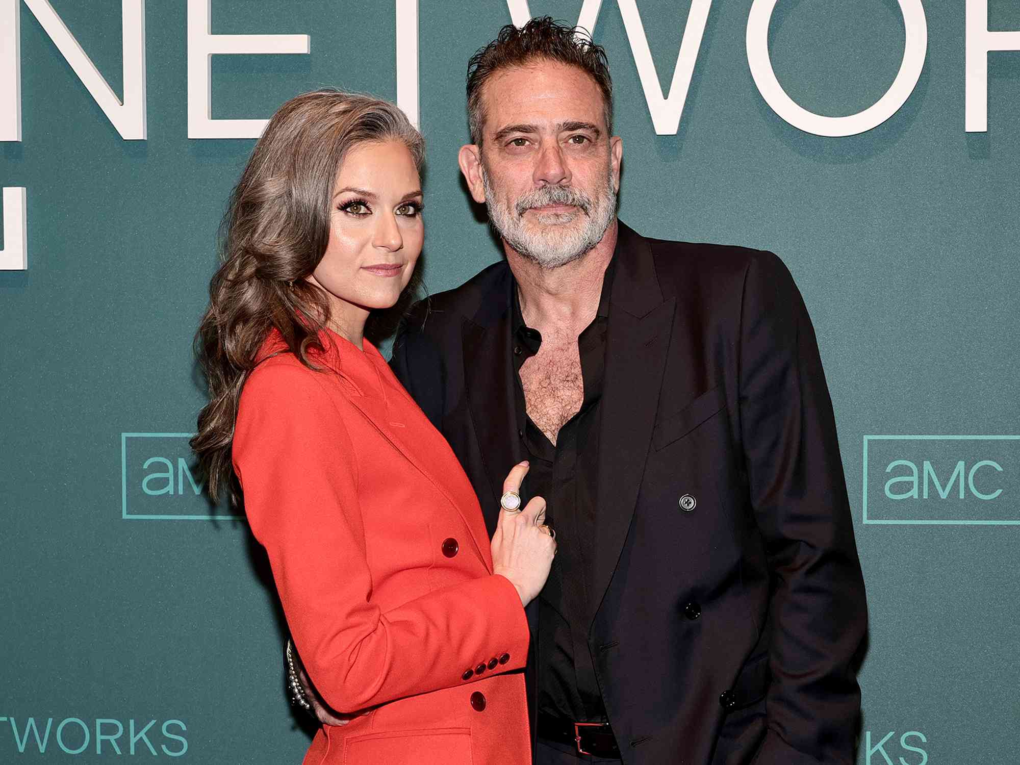 Hilarie Burton and Jeffrey Dean Morgan attend the AMC Networks' 2023 Upfront at Jazz at Lincoln Center on April 18, 2023