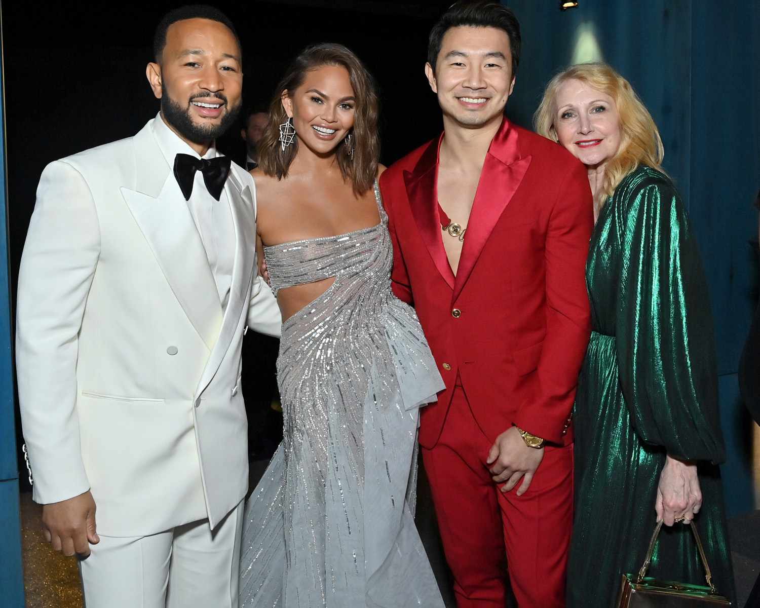 John Legend, Chrissy Teigen, Simu Liu, and Patricia Clarkson