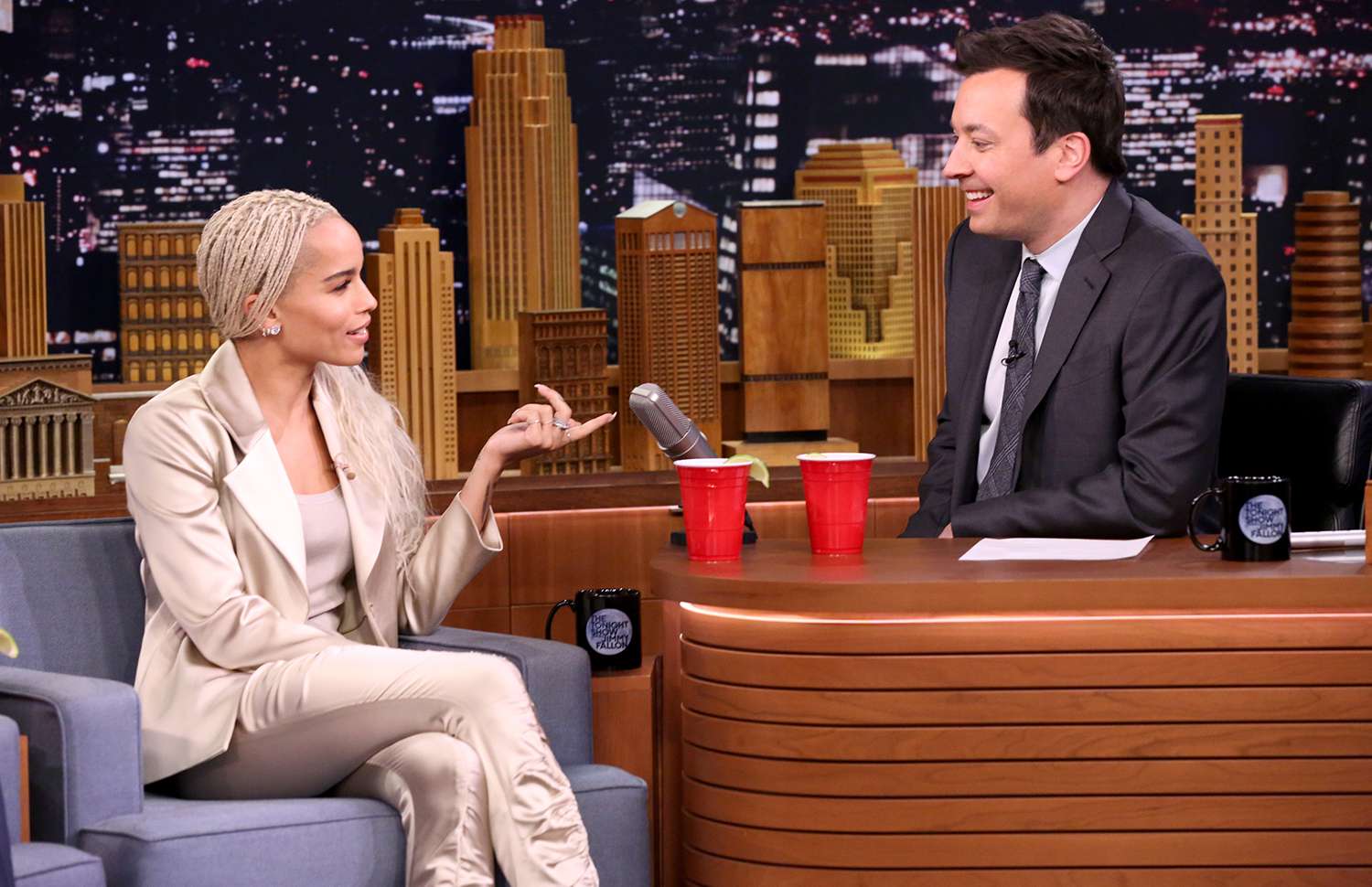 Zoë Kravitz Jimmy Fallon