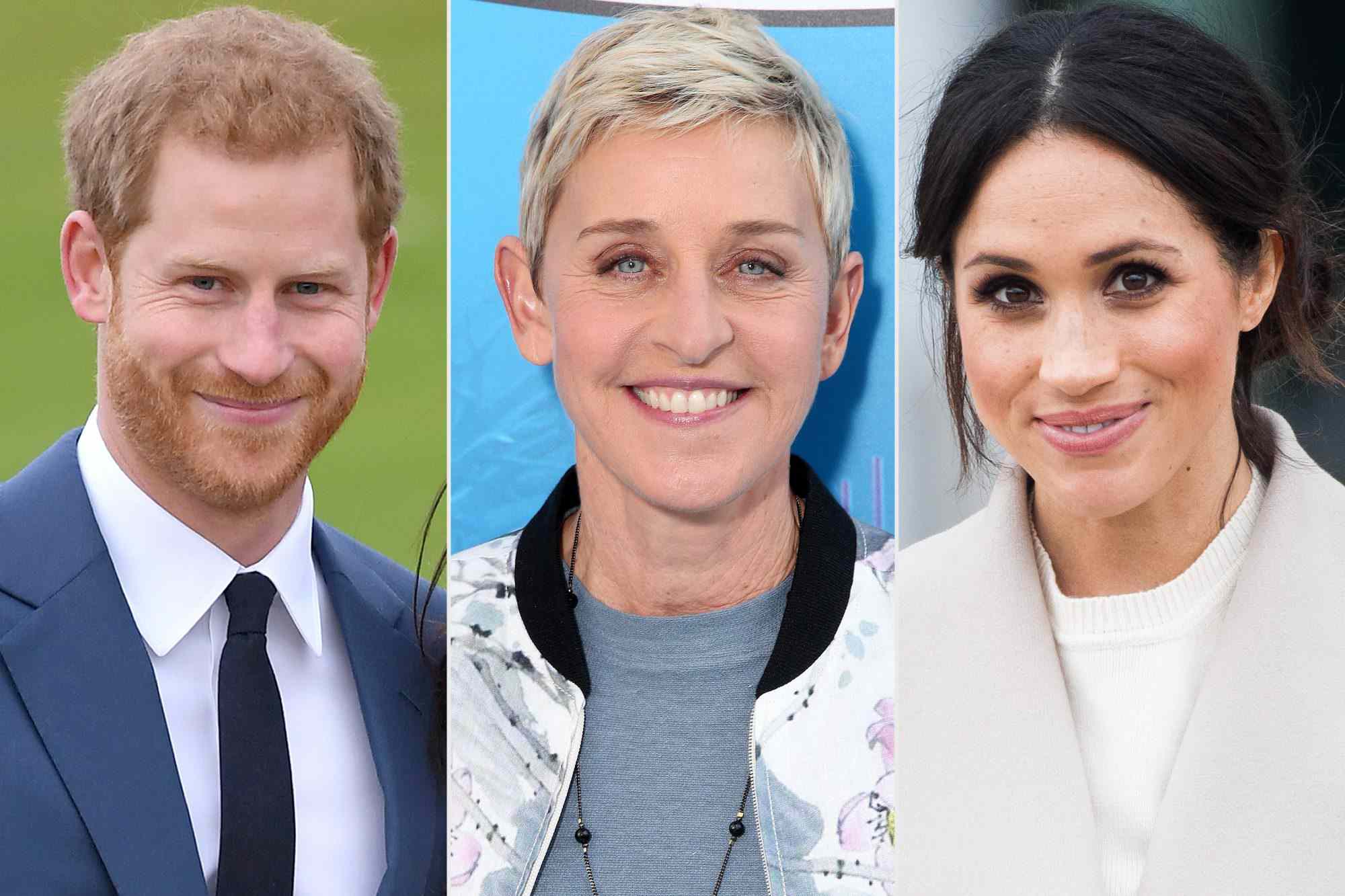 Harry, Ellen, Meghan