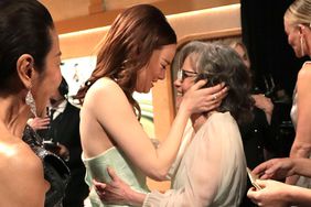 Michelle Yeoh, Emma Stone, Sally Field and Jennifer Lawrence are seen backstage during the 96th Annual Academy Awards