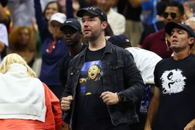 NEW YORK, NEW YORK - SEPTEMBER 02: Alexis Ohanian reacts during the Women's Singles Third Round match between Ajla Tomlijanovic of Australia and Serena Williams of the United States on Day Five of the 2022 US Open at USTA Billie Jean King National Tennis Center on September 02, 2022 in the Flushing neighborhood of the Queens borough of New York City. (Photo by Elsa/Getty Images)