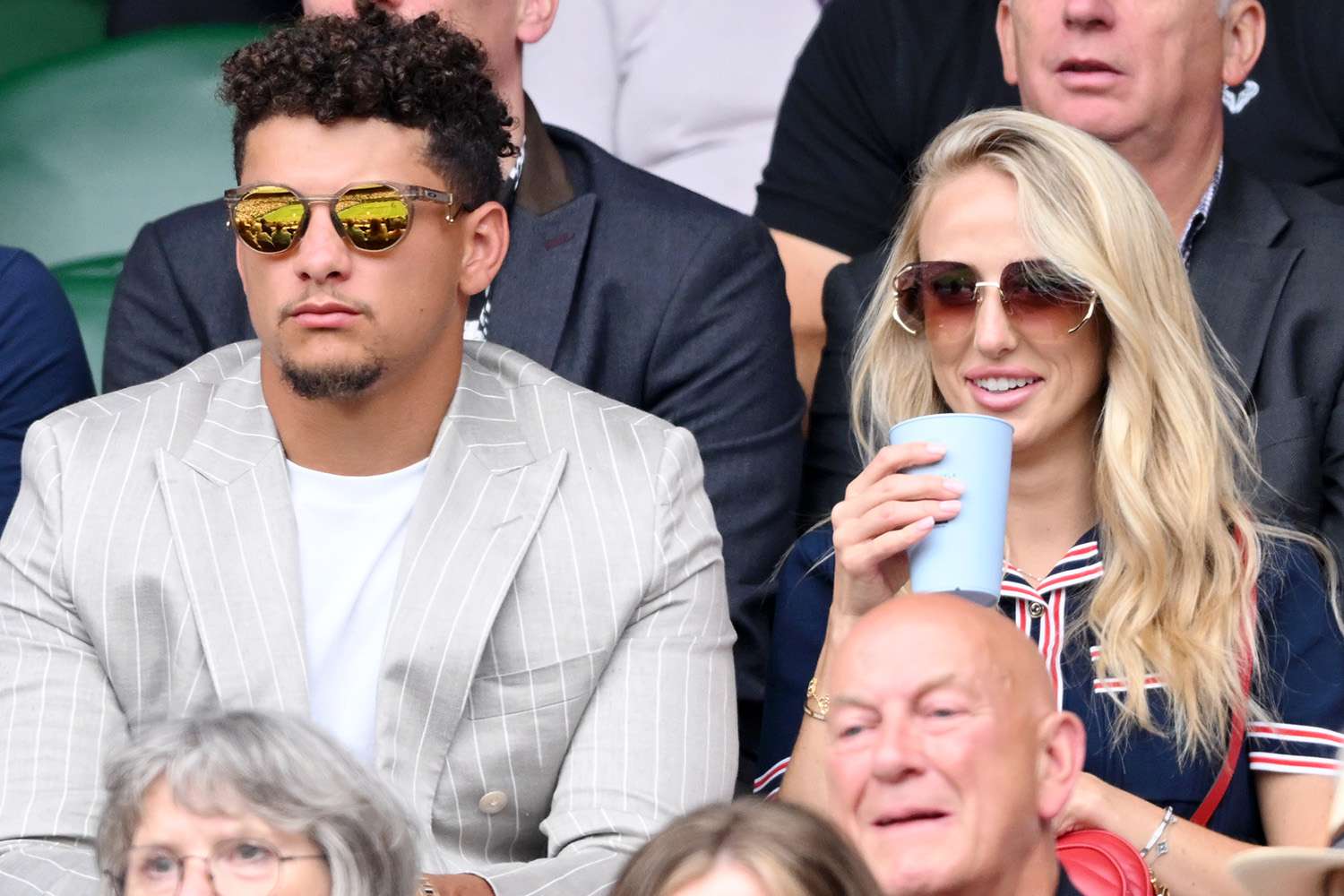 Patrick and Brittany Mahomes wimbledon 07 05 24