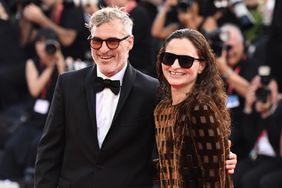 Joaquin Phoenix and his sister Rain Phoenix attend the premiere of the film "Joker: Folie Ã  Deux" at the 81st Venice International Film Festival