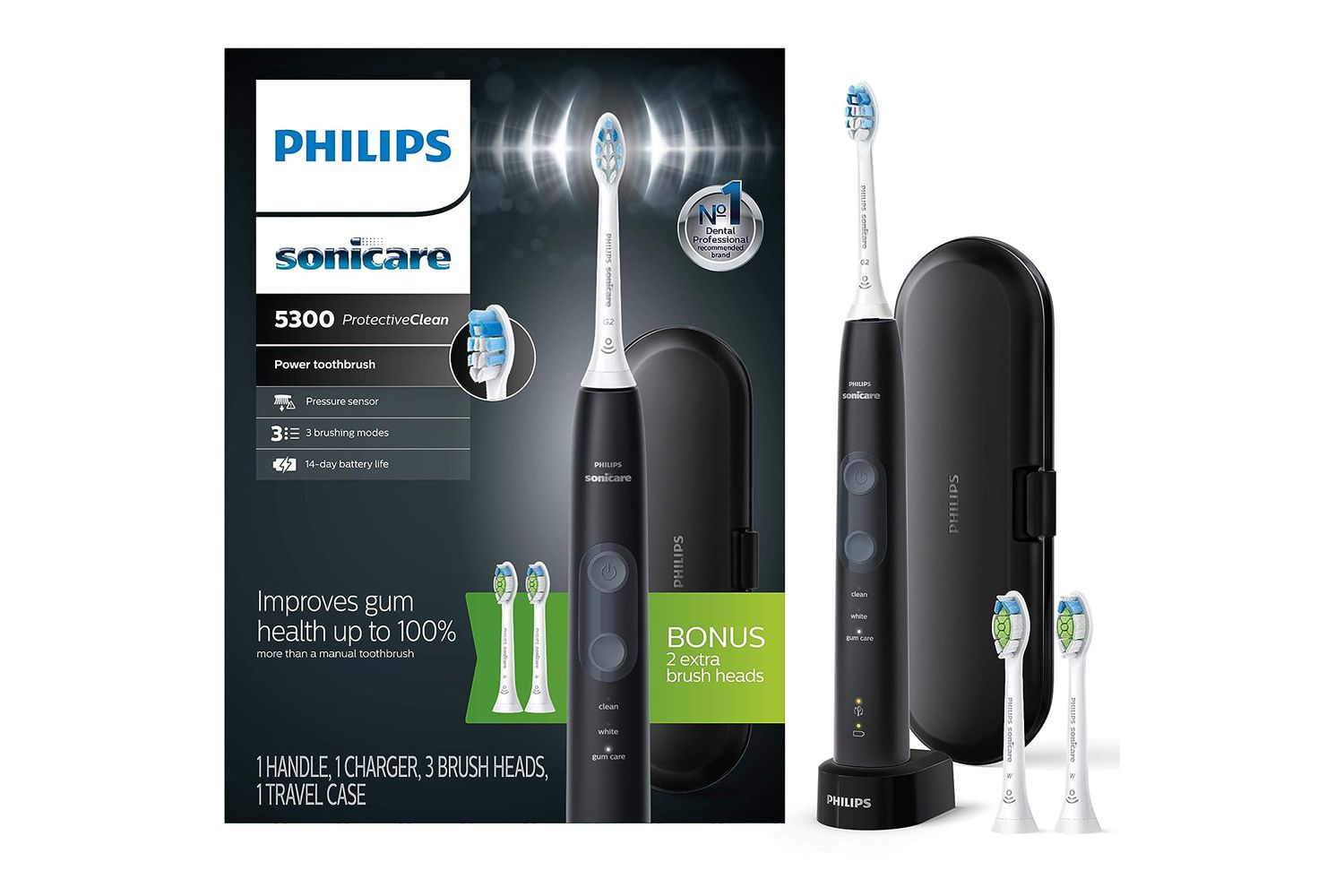 Amazon Philips Sonicare ProtectiveClean 5300 Rechargeable Electric Power Toothbrush