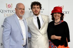 Brian Harlow, Jack Harlow, and Maggie Harlow attend the 148th Kentucky Derby at Churchill Downs on May 07, 2022 in Louisville, Kentucky.