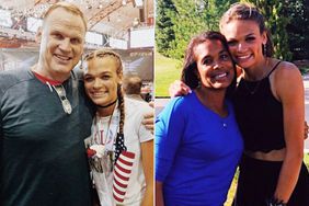 Anna Hall with her parents