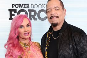 Coco Austin (L) and Ice-T attend the Power Book IV: Force Premiere at Pier 17 Rooftop on January 28, 2022 in New York City