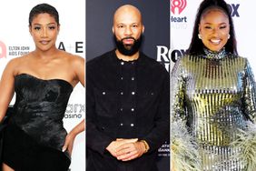 Tiffany Haddish attends the Elton John AIDS Foundation's 32nd Annual Academy Awards Viewing Party on March 10, 2024 in West Hollywood, California.; Common attends the 38th Annual Rock & Roll Hall Of Fame Induction Ceremony at Barclays Center on November 03, 2023 in New York City.; Jennifer Hudson attends the 2024 iHeartRadio Music Awards at Dolby Theatre on April 01, 2024 in Hollywood, California.