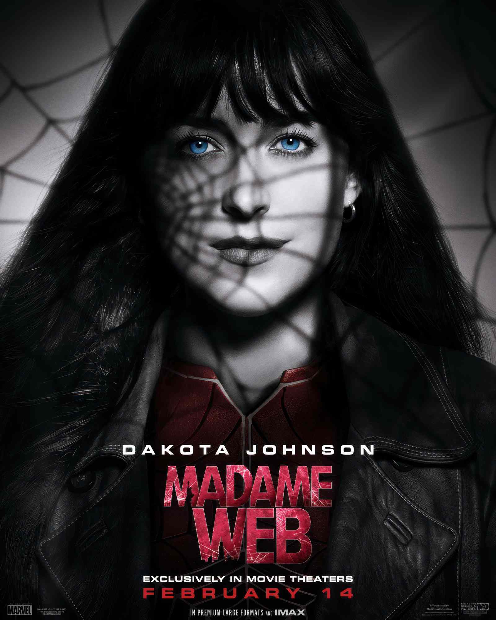 MADAME WEB, US character poster, Dakota Johnson as Madame Web, 2024. 