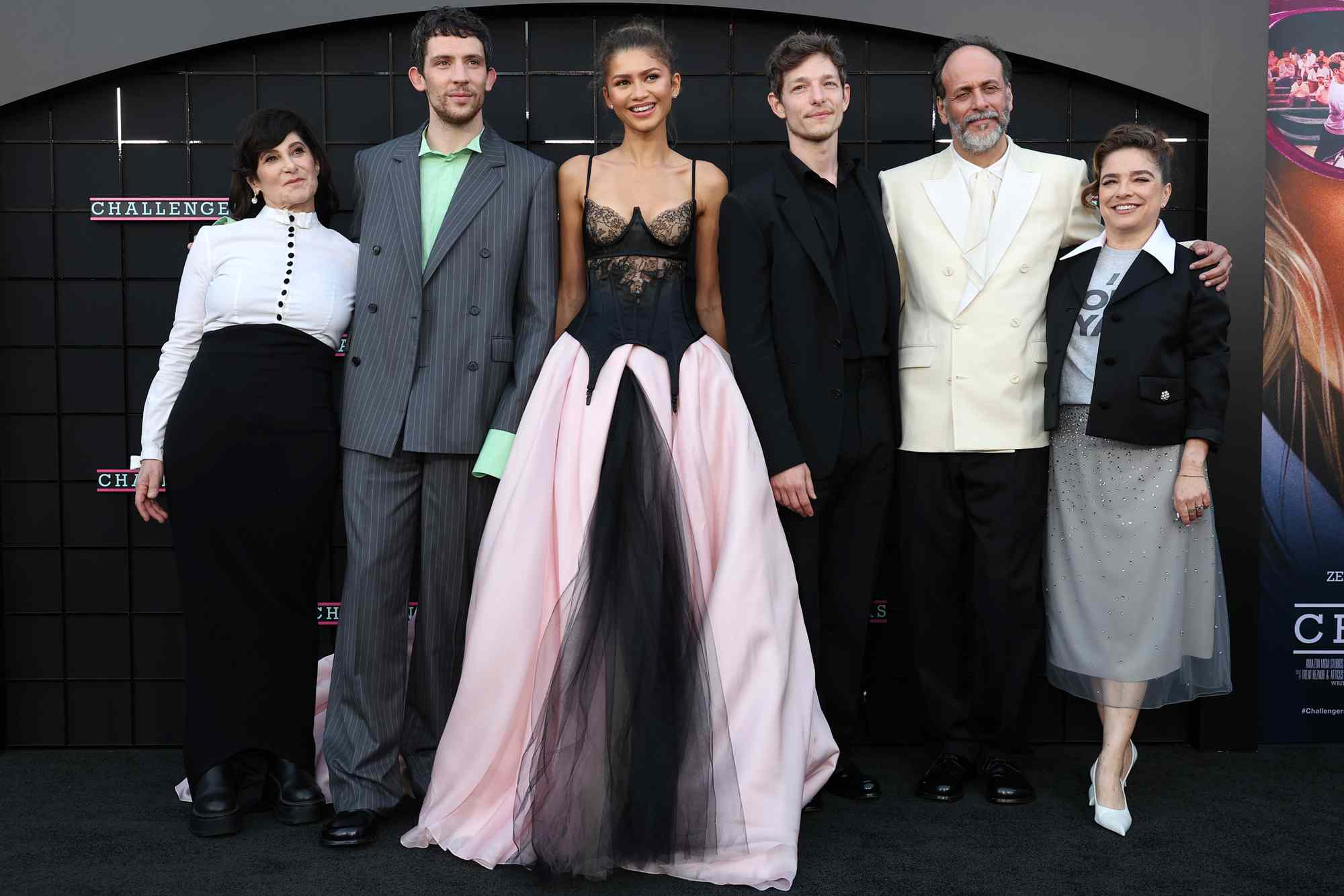 Producer Amy Pascal, Josh O'Connor, Zendaya, Mike Faist, director Luca Guadagnino and producer Rachel O'Connor