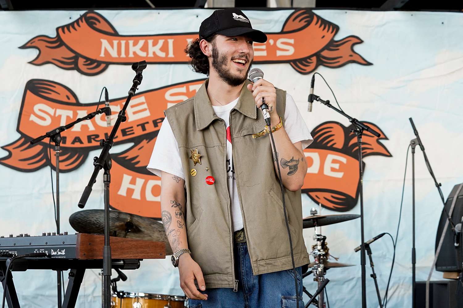 Frankie Jonas performs onstage during Day 1 of the 2023 Stagecoach Festival on April 28, 2023