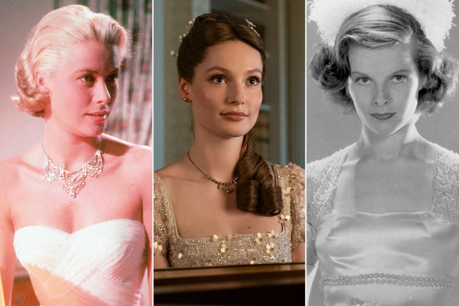 Bridgerton Style Inspiration: Grace Kelly in To Catch A Thief; Francesca Bridgerton; Katherine Hepburn