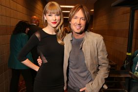 Musicians Taylor Swift (L) and Keith Urban attend Tim McGraw's Superstar Summer Night presented by the Academy of Country Music at the MGM Grand Garden Arena on April 8, 2013 in Las Vegas, Nevada.