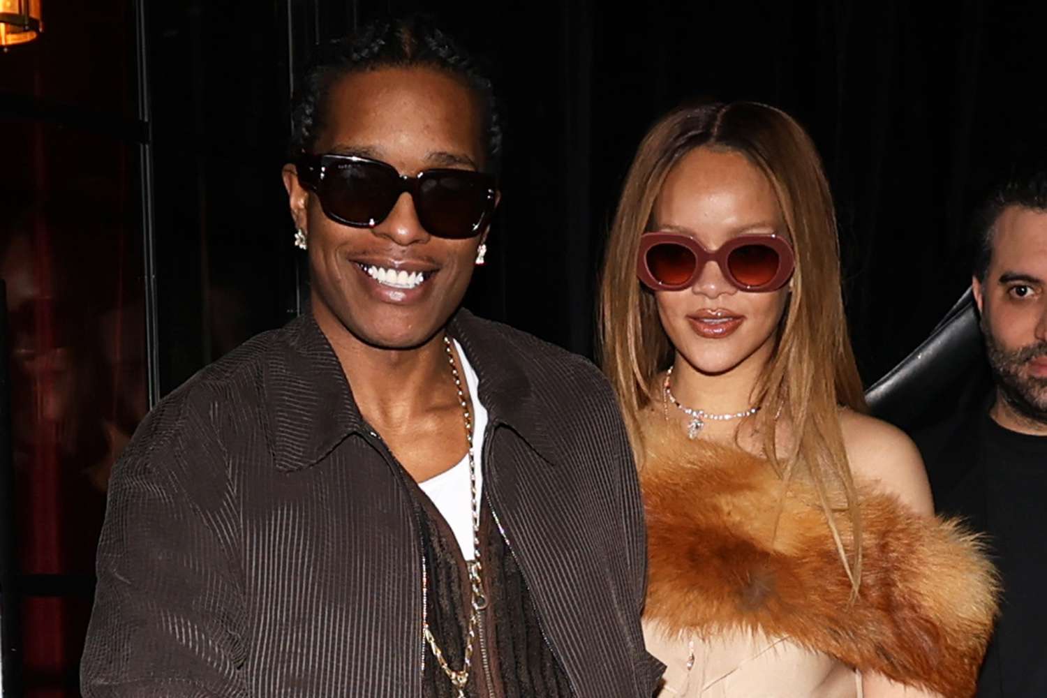 Rihanna and ASAP Rocky valentine's day dinner paris 02 14 24