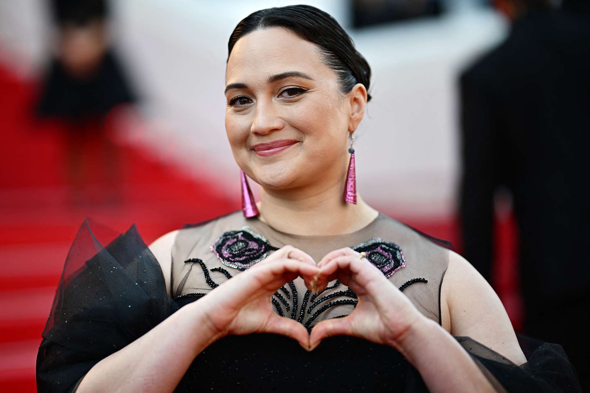 US actress and member of the Jury of the 77th Cannes Film Festival Lily Gladstone arrives for the screening of the film "L'Amour Ouf" (Beating Hearts) at the 77th edition of the Cannes Film Festival in Cannes, southern France, on May 23, 2024.