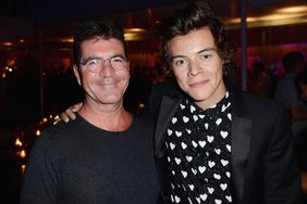 LONDON, ENGLAND - AUGUST 20: (EXCLUSIVE COVERAGE) Simon Cowell and Harry Styles attend the "One Direction This Is Us" world premiere after party on August 20, 2013 in London, England. (Photo by Ian Gavan/Getty Images for Sony Pictures)