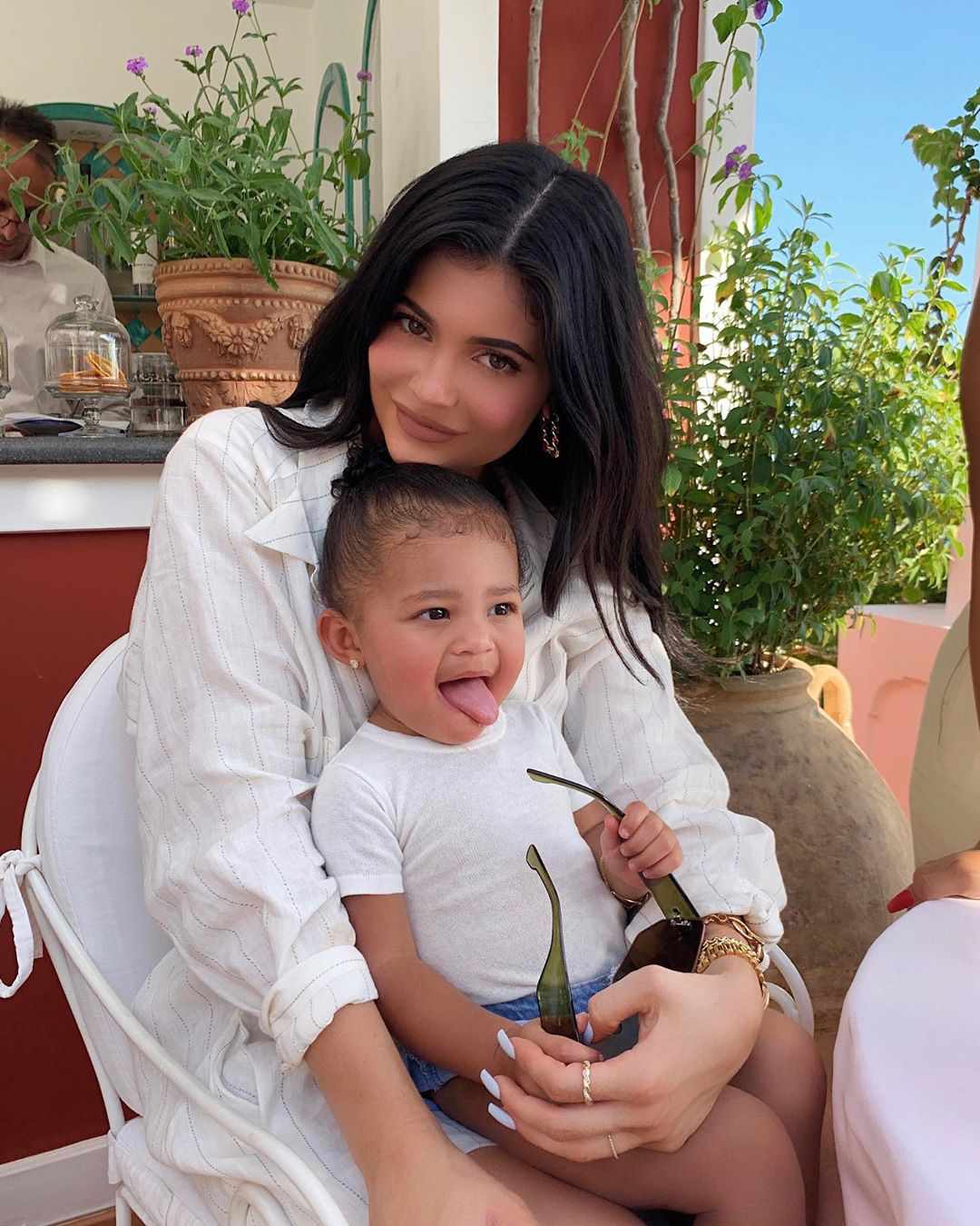 Kylie and Stormi